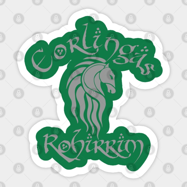 Eorlingas Rohirrim Sticker by carloj1956